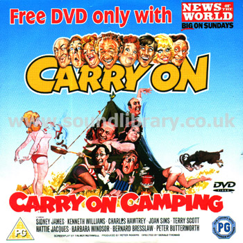 Carry On Camping Sidney James News of The World DVD The Communications Practice Front Card Sleeve Image