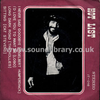 Cat Stevens The Hollies Lobo  Hot List Thailand Issue 7" EP IT IT-016 Front Sleeve Image
