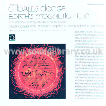 Charles Dodge Earth's Magnetic Field UK Issue Stereo LP Nonesuch H-71250 Front Sleeve Image