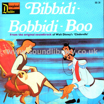 Bibbidi-Bobbidi-Boo James Baskett Zip-A-Dee-Doo-Dah UK 7" Disneyland Doubles DD 26 Front Sleeve Image