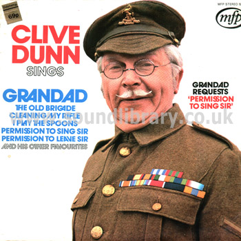 Clive Dunn Grandad Requests Permission To Sing Sir LP Music For Pleasure MFP 5211 Front Sleeve Image