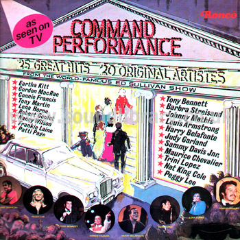 Command Performance From The Ed Sullivan Show UK Issue Stereo LP Front Sleeve Image