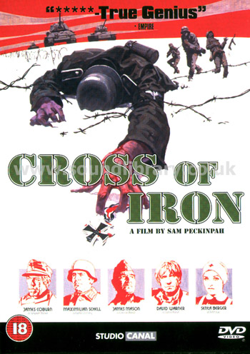 Cross of Iron James Coburn Region 2 PAL DVD Warner (Studio Canal) D038379 Front Inlay Sleeve