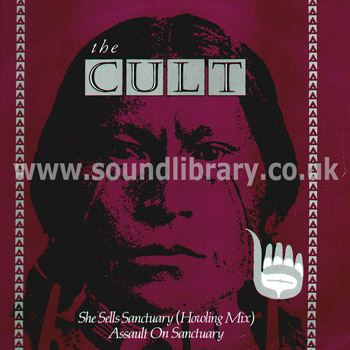 The Cult She Sells Sanctuary (Howling Mix} UK Issue 12" Beggars Banquet BEG 135TP Front Sleeve Image