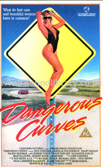 Dangerous Curves Leslie Nielsen VHS Video Vestron Video International VA 17225 Front Inlay Sleeve