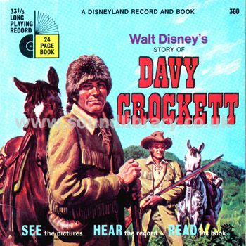 Davy Crockett Lois Lane USA Issue G/F Sleeve 7" EP & Booklet Disneyland 360 Front Sleeve Image