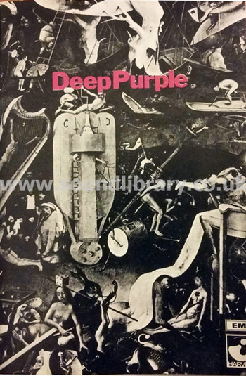 Deep Purple Deep Purple Italy Issue Stereo MC Harvest 3C 262 90505 Front Inlay Card