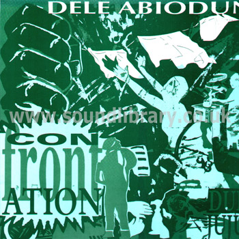 Dele Abiodun Confrontation UK Issue Stereo 12" Earthworks MWKS 3002 Front Sleeve Image