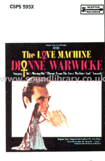 Dionne Warwick The Love Machine USA Issue MC Scepter CSPS 595X Front Inlay Card
