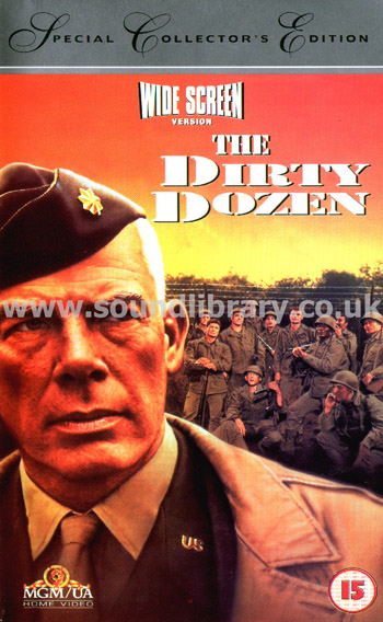 The Dirty Dozen Lee Marvin Telly Savalas VHS PAL Sell Video MGM/UA Home Video S052042 Front Inlay Sleeve