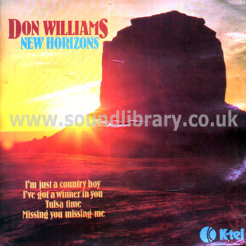 Don Williams New Horizons UK Issue Stereo LP K-Tel NE 1048 Front Sleeve Image