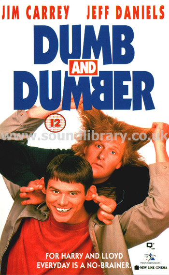 Dumb And Dumber Jim Carrey VHS PAL Video New Line Cinema VA 30916 Front Inlay Sleeve
