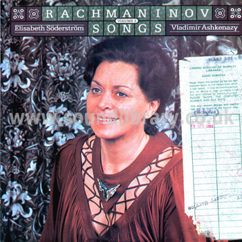 Elisabeth Soderstrom Rachmaninov Songs Vol. 3 UK Issue Stereo LP Decca SXL 6832 Front Sleeve Image