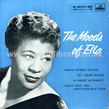 Ella Fitzgerald The Moods Of Ella UK Issue 7" EP HMV (Verve Series) 7EG 8392 Front Sleeve Image