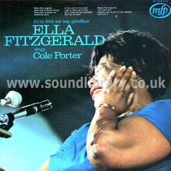 Ella Fitzgerald Sings Cole Porter UK Issue Mono LP Music For Pleasure MFP 5172 Front Sleeve Image
