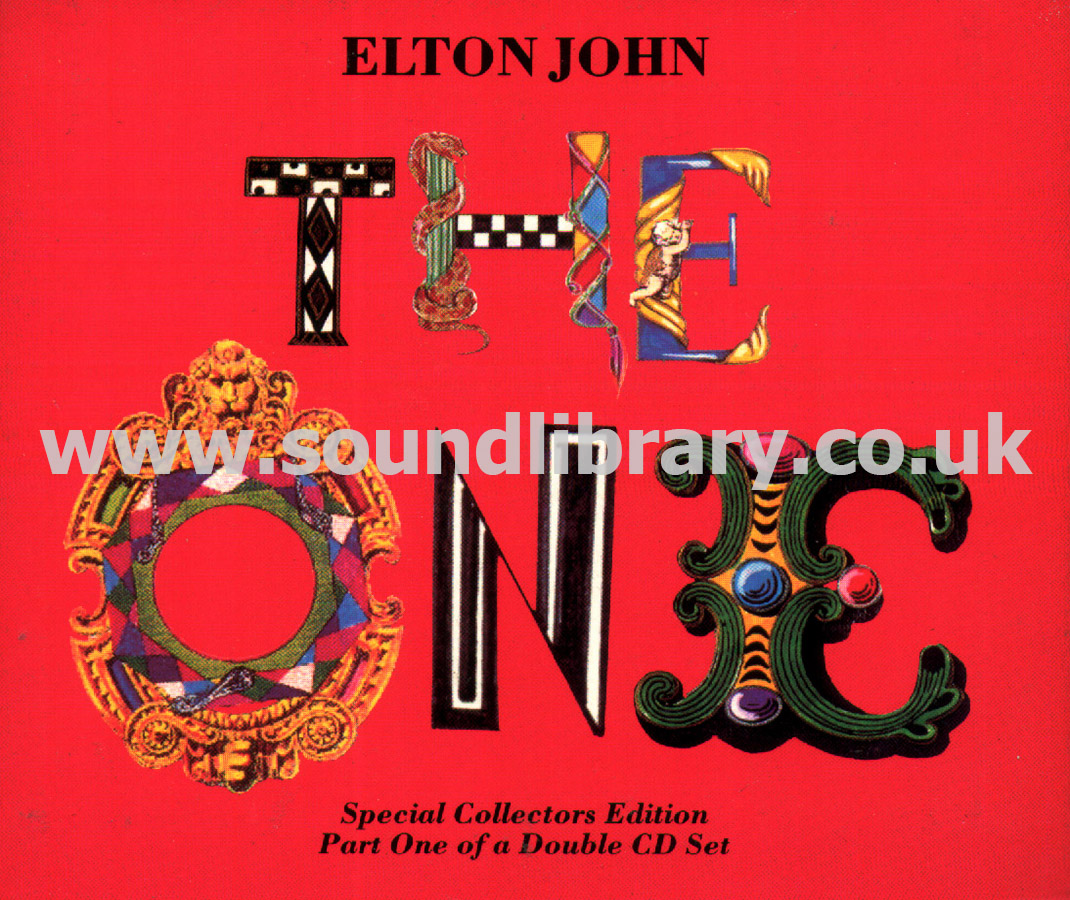Elton John The One UK Issue CDS The Rocket Record Company EJSCB 28 Front CD Package