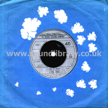 Elton John Part Time Love UK Issue 2 Track 7" The Rocket Record Company XPRES1 Company Sleeve & Label Image