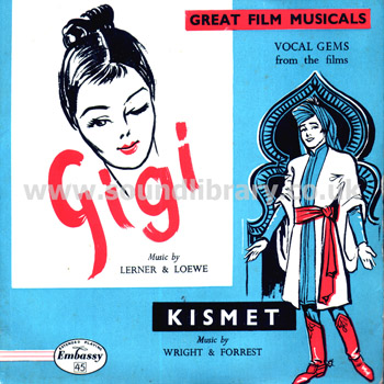 Vocal Gems From The Films Gigi / Kismet Embassy 7" EP Embassy WEP 1022 Front Sleeve Image