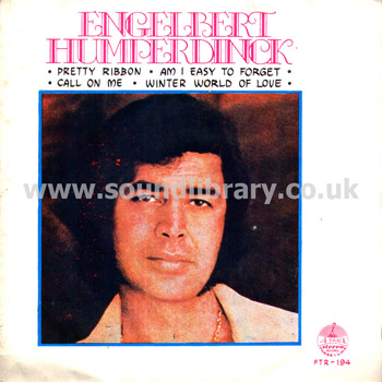 Engelbert Humperdinck Pretty Ribbon Thailand Issue 7" EP 4 Track Stereo FT. 194 Front Sleeve Image