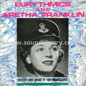 Eurythmics & Aretha Franklin Sisters Are Doin' It For Themselves UK 7" RCA PB 40339 Front Sleeve Image