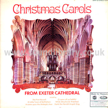 Exeter Cathedral Choir Christmas Carols UK Stereo LP  Music For Pleasure MFP 1321 Front Sleeve Image
