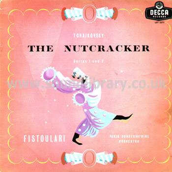 Anatole Fistoulari Tchaikovsky The Nutcracker Suites 1 & 2 UK Mono LP Decca LXT 5371 Front Sleeve Image