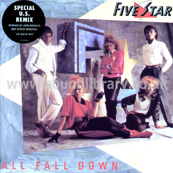 Five Star All Fall Down UK Issue Stereo 12" Tent PT 40040 Front Sleeve Image