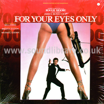 For Your Eyes Only Bill Conti USA Issue LP Liberty LOO - 1109 Front Sleeve Image