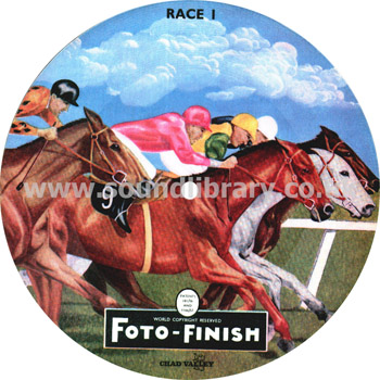 Foto Finish Chad Valley Horse Racing Gaming Record UK Issue 7" Picture Disc Front Picture Disc
