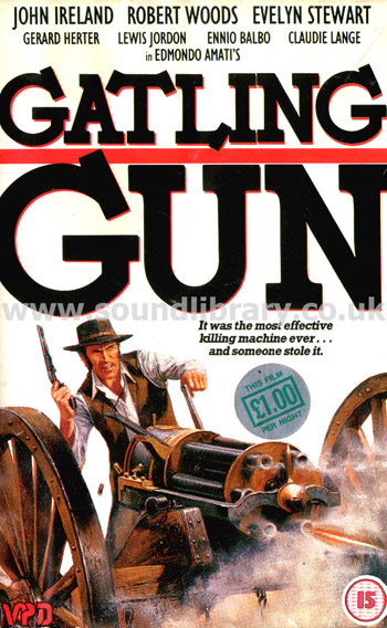 Gatling Gun Claudie Lange VHS PAL Video Front Inlay Sleeve
