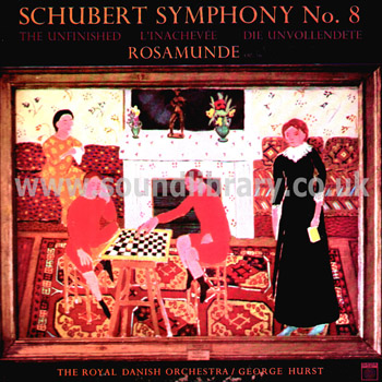 George Hurst Royal Danish Orchestra Schubert Rosamunde UK LP Saga XID 5029 Front Sleeve Image