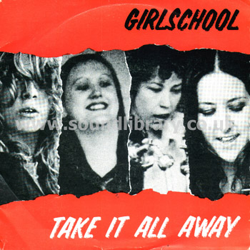 Girlschool Take It All Away France Issue Stereo 7" City NIK 6 Front Sleeve Image