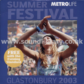 Summer Festival Glastonbury 2003 UK Issue CD Upfront upfrontfestCD01 Front Card Sleeve