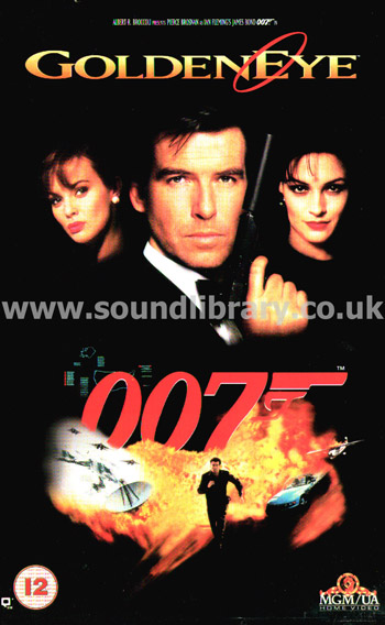 Goldeneye James Bond Pierce Brosnan VHS PAL Video MGM/UA Home Video VO55495 Front Inlay Sleeve