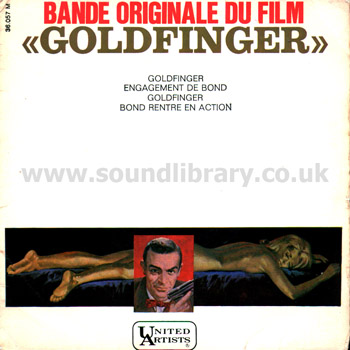 Goldfinger James Bond John Barry Shirley Bassey France 7" EP United Artists 36.057 M Front Sleeve Image