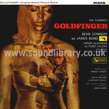 Goldfinger James Bond John Barry Shirley Bassey UK Issue Mono LP ULP 1076 Front Sleeve Image