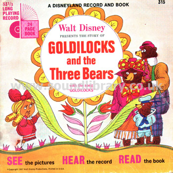 Robie Lester Goldilocks And The Three Bears USA Issue 7" EP Front Sleeve Image
