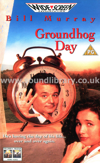 Groundhog Day Bill Murray VHS Video Columbia Tristar Home Video CVR 34594 Front Inlay Sleeve