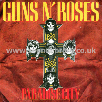 Guns 'n' Roses Paradise City UK Issue 7" Geffen GEF 50 Front Sleeve Image