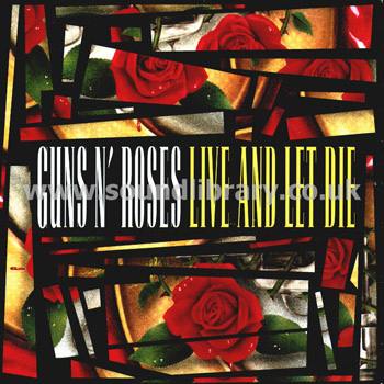 Guns 'n' Roses Live And Let Die UK Issue 7" Geffen GFS 17 Front Sleeve Image