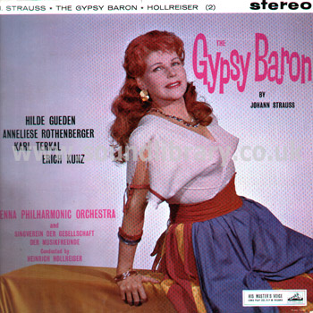 Heinrich Hollreiser Hilde Gueden The Gypsy Baron UK Issue Stereo LP HMV ASD395 Front Sleeve Image