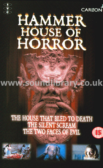 Hammer House Of Horror Pierce Brosnan VHS 4 x Video Box Set Carlton 3007421983 Front Inlay Sleeve
