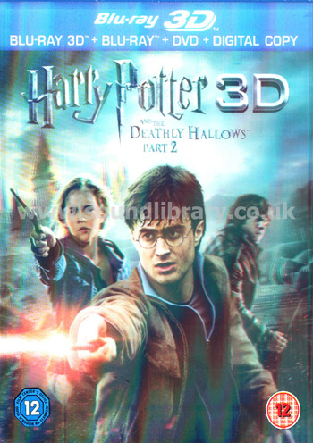 Harry Potter And The Deathly Hallows Part 2 Blu-Ray 3D Warner Home Video 1000230542 Front 3D Slip Cover