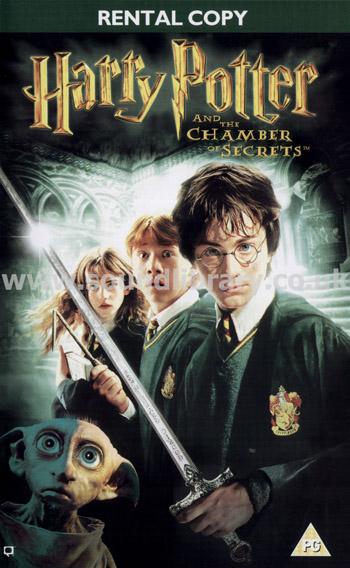 Harry Potter And The Chamber Of Scerets VHS PAL Video Warner V023592 Front Inlay Sleeve