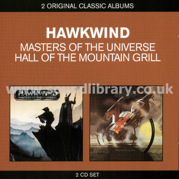 Hawkwind Masters of The Universe / Hall Of The Mountain Grill EU 2CD 5099968070724 Front Inlay Image