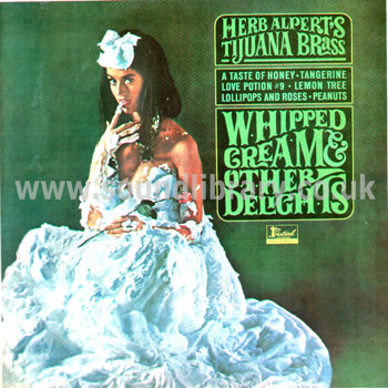 Herb Alpert's Tijuana Brass Whipped Cream New Zealand LP Festival FL 31680 Front Sleeve Image