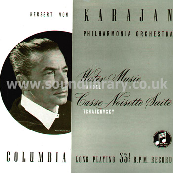 Herbert Von Karajan Tchaikovsky Casse Noisette Columbia 33CX 1033 LP Front Sleeve Image