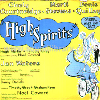 High Spirits Original West End Cast UK Issue G/F Sleeve LP Pye NPL 18100 Front Sleeve Image