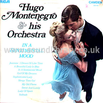 Hugo Montenegro In A Sentimental Mood UK Stereo LP RCA Camden CDS 1013 Front Sleeve Image