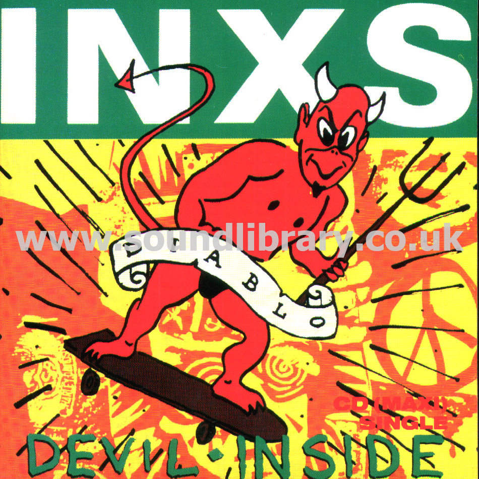 INXS Devil Inside EU Issue Card Sleeve CDS Front Card Sleeve